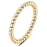 18K Gold Pl Sterling Silver Stackable Ring Band