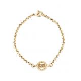 Christian Dior Yellow Gold Pl Logo Bracelet