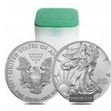 Roll of 20 Silver American Eagle Coin