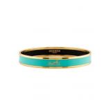 HERMES 18K Yellow Gold Pl Enamel Bracelet