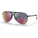 PRADA Matte Black Grey Blue Red Men Sunglasses