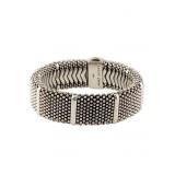 Lagos Caviar Wide Sterling Silver Beaded Bracelet