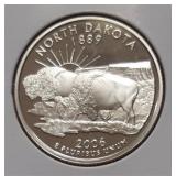 PROOF 2006-S STATE QUARTER-NORTH DAKOTA