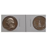 PR OF PROOF QUARTERS- 1984-S & 2000-S MD