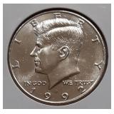 KENNEDY HALF DOLLAR-1992-D