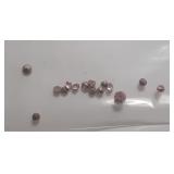 12-15 DIFFERENT SIZE PINK GEMS