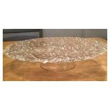 Mikasa Crystal "Glacier" Cake Plate 12.5"