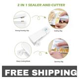 NEW 2-in-1 USB Rechargeable Mini Sealer w/ Cutter