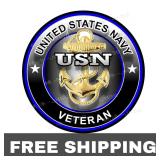 NEW US Navy Veterans Sticker Car Motorcycle