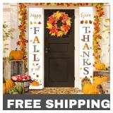 NEW Thanksgiving Porch Banners Fall Decor