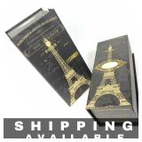 Qty 6 Eiffel Tower Gift Wine Boxes - L,M,S