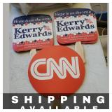 Qty 7 Kerry & Edwards Presidential Campaign Fan