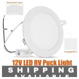 NEW Facon 6-Inch 12V LED RV Puck Light