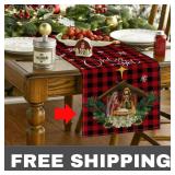 NEW Hot Selling Plaid Snowflake Xmas Table Runner