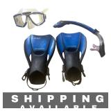 Trek US Divers Mask, Snorkel, Fins and Gear Bag