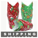 NEW Qty400 Christmas Tulip Cupcake Liners