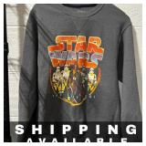 Star Wars Last Jedi Sweatshirt Menï¿½s S Gray