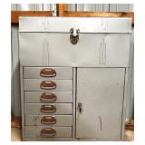 Rare Industrial Metal Cabinet