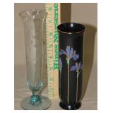 Blue Iris Otagiri & Princess House Baby Blue Vases