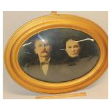 1917 Bubble Glass Framed Portrait