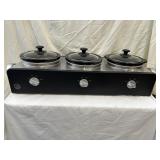 Bella Cucina Three Pot Slow Cooker/Server - Each