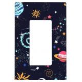 Galaxy Space Rocker Light Switch Cover