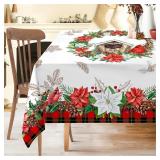 $14  Christmas Table Cloth  52x70 Inches  Buffalo