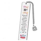 10th Birthday Bookmark Gifts for Girls Boys Behind