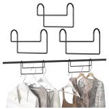 3 Pack 8 Inch Space Saving Hangers for Sorting Clo