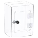 Acrylic Donation Box with Lock  Clear Ballot Box w