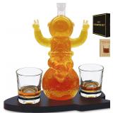 Astronaut Whiskey Decanter Sets for Men  21oz Whis