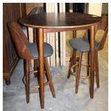 Round Bar-Height Table w/(2) Bar-Height Chairs