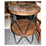 (2) Round Lamp Tables, Approx. 24"Dia. x 18"H