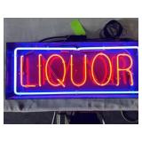 Neon Sign; "Liquor"