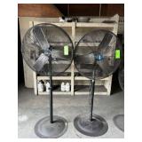 (2) Pedestal Shop Fans