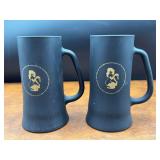 Two Vintage 60s - The Playboy Club Glass Mugs