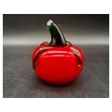 Murano Style Art Glass Vine Tomato