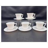 Hazel Atlas Platonite White Demitasse/Espresso Set