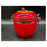 Ceramic Apple Hinged Storage Container