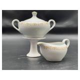 Sheffield China Imperial Gold Trim Sugar/Creamer