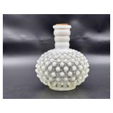 Vintage Hobnail Opalescent Bud Vase With Cork