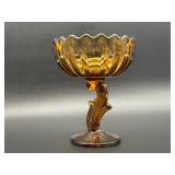 Vintage Indiana Glass Lotus Compote