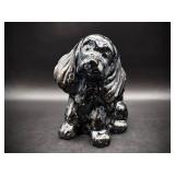 Sweet Ceramic Cocker Spanial Dog 7.5" Statue