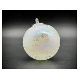 Beautiful 4" Iridescent Glass Orb Fariy Ball