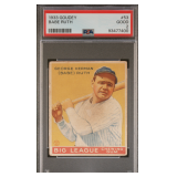 BABE RUTH 1933 GOUDEY BASEBALL CARD