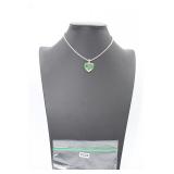 Green glass pendent