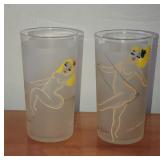 2 NAUGHTY BARWARE GLASSES HP