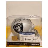 Amari Cooper Auto Raiders Mini Helmet- Beckett COA