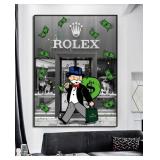 Alec Monopoly Inspired Graffiti Art Canvas 32x48 A