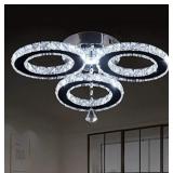 3 Ring LED Crystal Pendant Ceiling Light Very nice